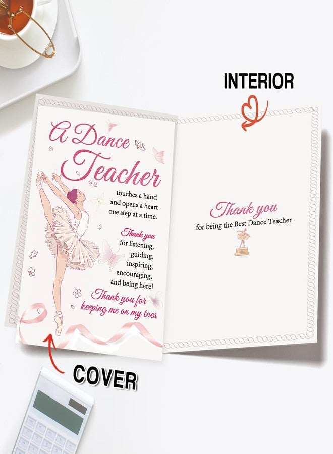 Londue Dance Teacher Appreciation Card, Thank You Gift for Dance Teacher, Ballet Teacher, Dance Instructor, Dance Coach Appreciation Card - Image 2