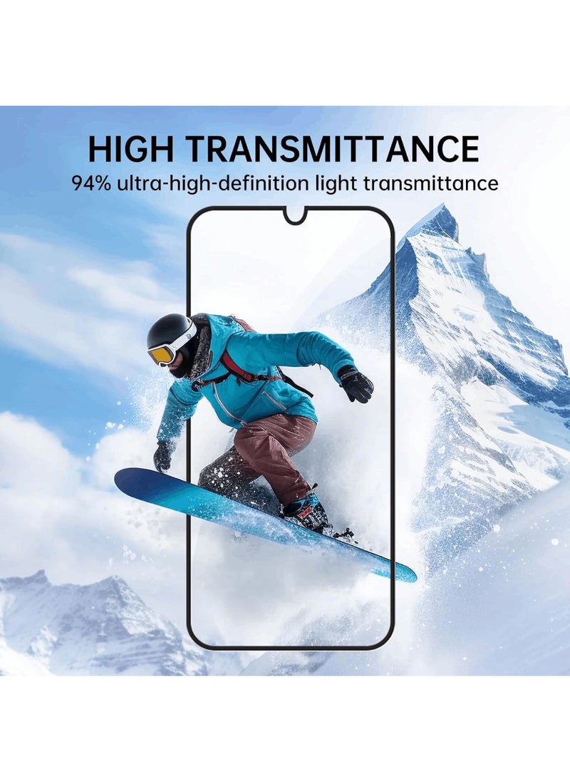 [1+2] For Google Pixel 9 Clear Case with Tempered Glass Screen Protector(2pcs), Soft TPU Four Corner Bumper Airbag Anti-drop Protection, Ultra-thin Transparent Cover (Google Pixel 9)