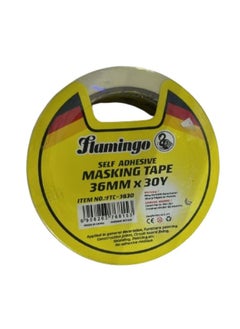 FLAMINGO Masking Tape 36Mm×30Yard White Color  - Image 1