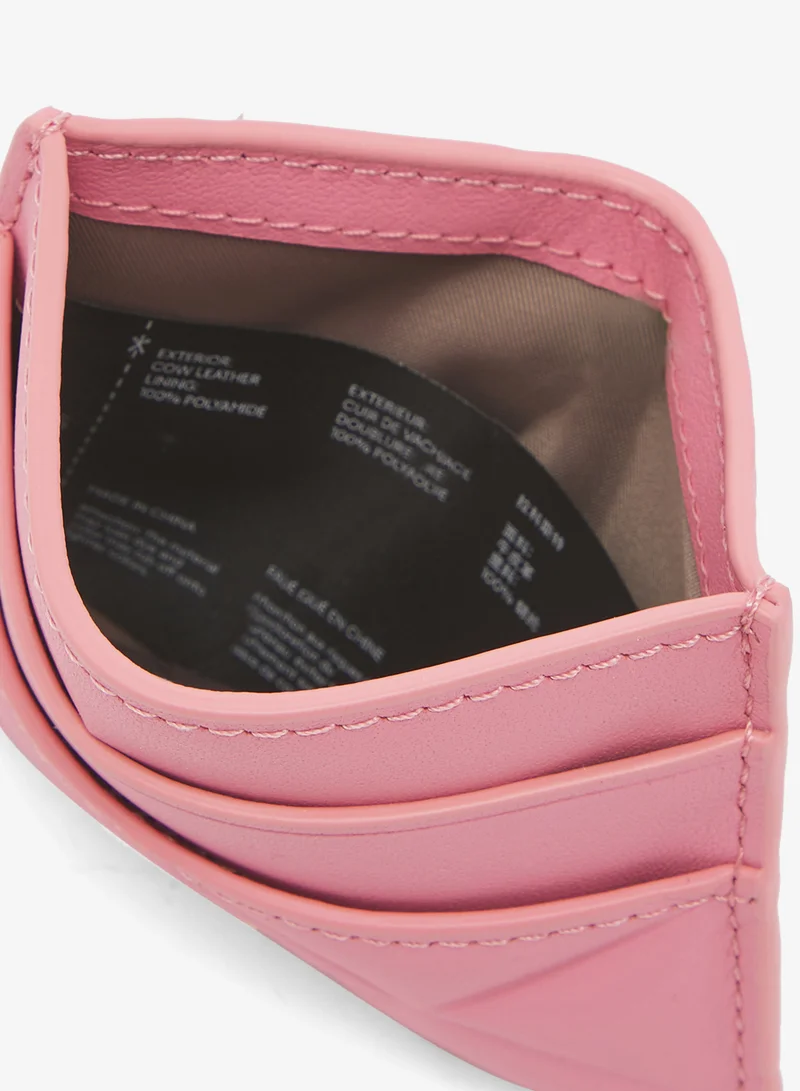 LACOSTE Logo Qulited Cardholder