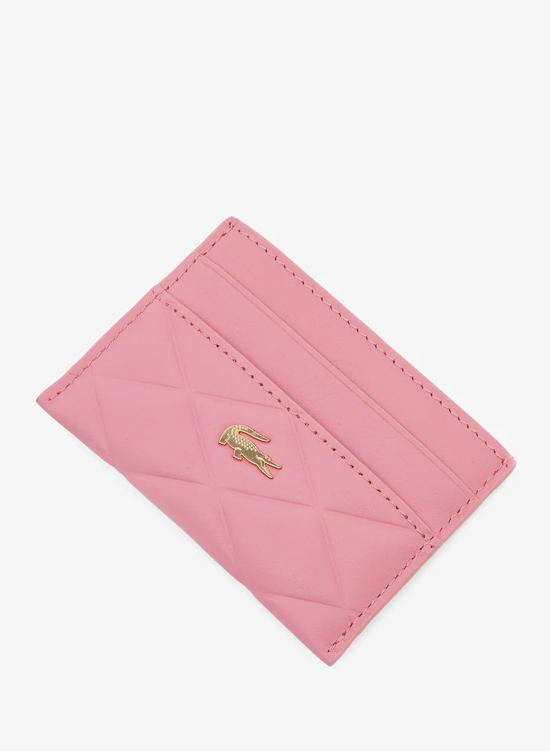 LACOSTE Logo Qulited Cardholder