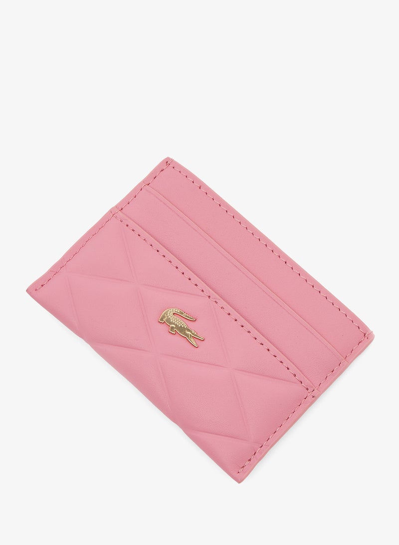 حامل بطاقات مبطن بشعار