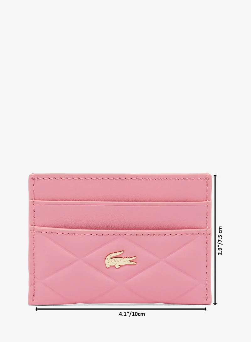 LACOSTE Logo Qulited Cardholder