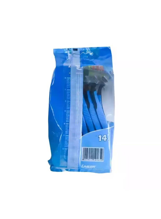 LASER Sport 3 Triple Blade Razors Smoothstrip With Aloe and Vitamin E- 10+4pcs - Image 2