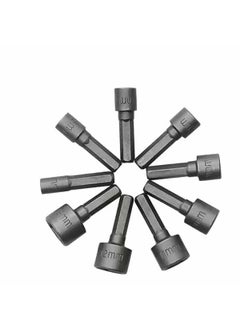 Bluedeal Bluedeal 9pcs 14 Hex Shank Power Nut Driver Drill Bit Socket Wrench Screw 513mm Magnetic Nut Driver Set  - Image 1