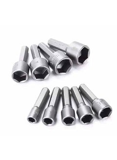 Bluedeal Bluedeal 9pcs 14 Hex Shank Power Nut Driver Drill Bit Socket Wrench Screw 513mm Magnetic Nut Driver Set  - Image 5