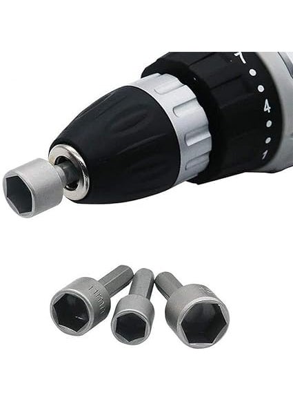 Bluedeal - Bluedeal 9pcs 14 Hex Shank Power Nut Driver Drill Bit Socket Wrench Screw 513mm Magnetic Nut Driver Set - Image 1