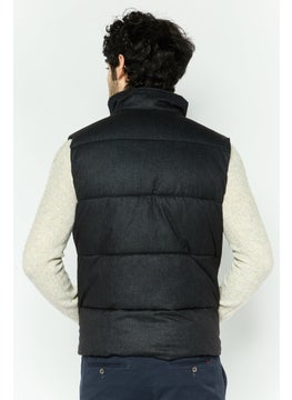 Michael Kors Men Brand Logo Vest Jacket, Black  - Image 3