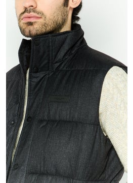 Michael Kors Men Brand Logo Vest Jacket, Black  - Image 4