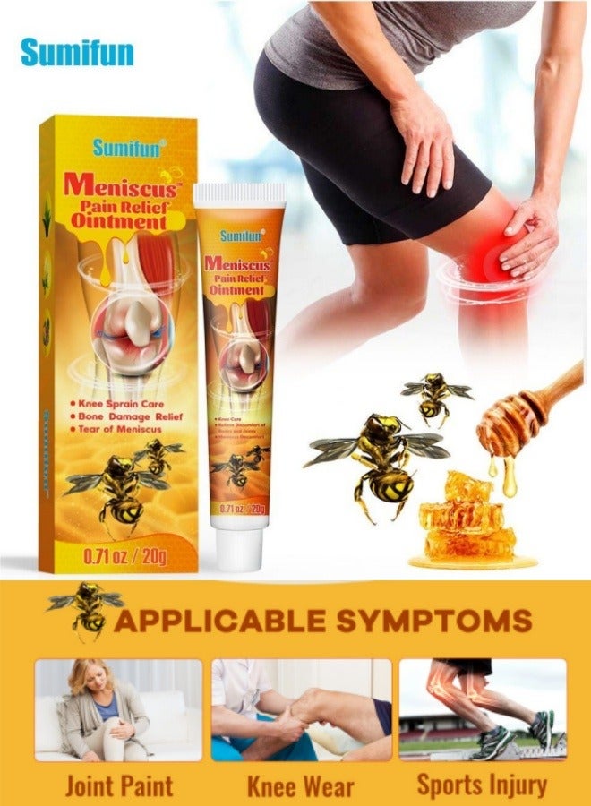 Sumifun （3 Packs） Bee Venom Pain Relief Gel for Joint & Muscle , Fast-Acting Herbal Cream for Neck, Knee, Shoulder, Back, Leg Pain , Arthritis, Sciatica, Stiffness, Inflammation , Cooling Soothe - Image 2