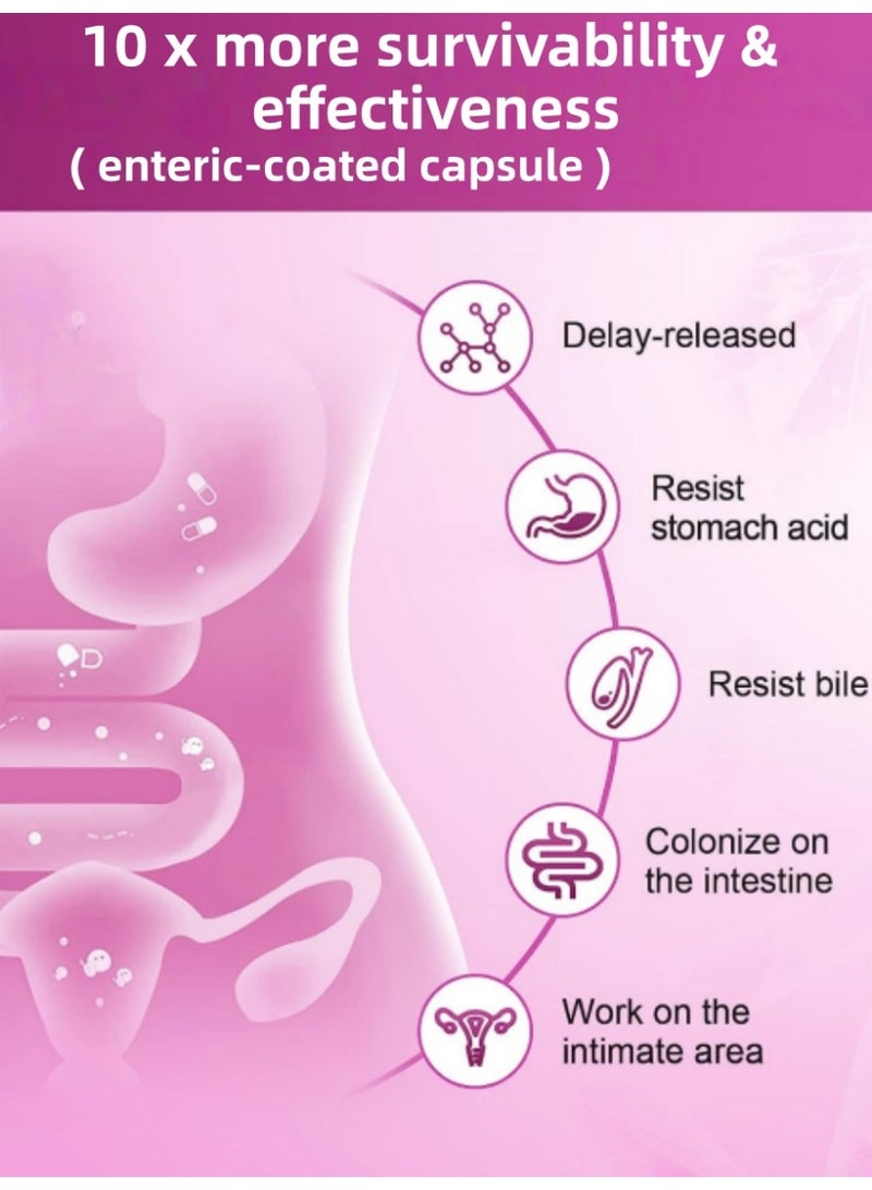 Probiotic Live Women Daily Probiotic 90 Capsules 100 Billion CFU 31 Strains with Organic Prebiotics for Digestive and Immune Health - Image 5