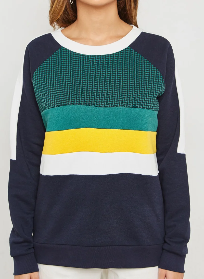 NOISY MAY Colourblock Sweatshirt