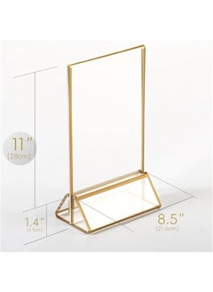 Acrylic Gold Sign Holder,Wedding Table Numbers Picture Frames, Double Sided Menu Holders Picture Frames for Restaurants, Home, Photo Frames, Store (8.5 x 11- 12 Pack) - pzsku/Z4B7F9C1A04B67083E8B4Z/45/_/1740084170/5bf33164-9c43-4d80-a37a-8a6b63c31c3f