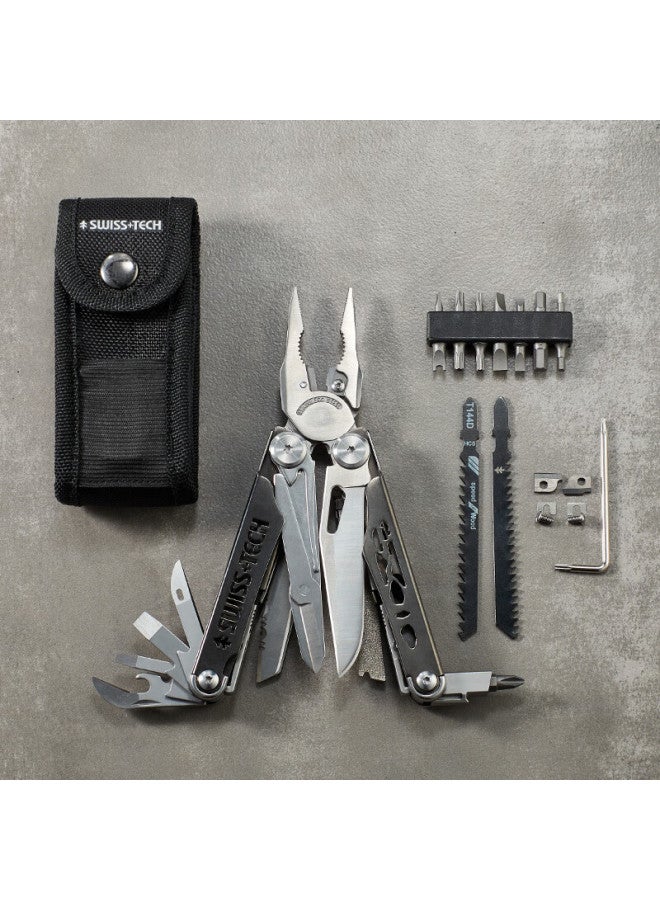 Sheffield Swiss Technology Multi-functional Pliers, Outdoor Folding Scissors, Combination Tool Set, Portable Emergency Wilderness Survival Equipment - Image 3