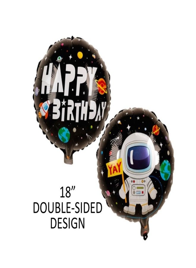 HK Balloons Space themed birthday decoration set with space themed printed balloons & foil balloons for kids birthday decortions (Space Themed Foil balloon set) - Image 4