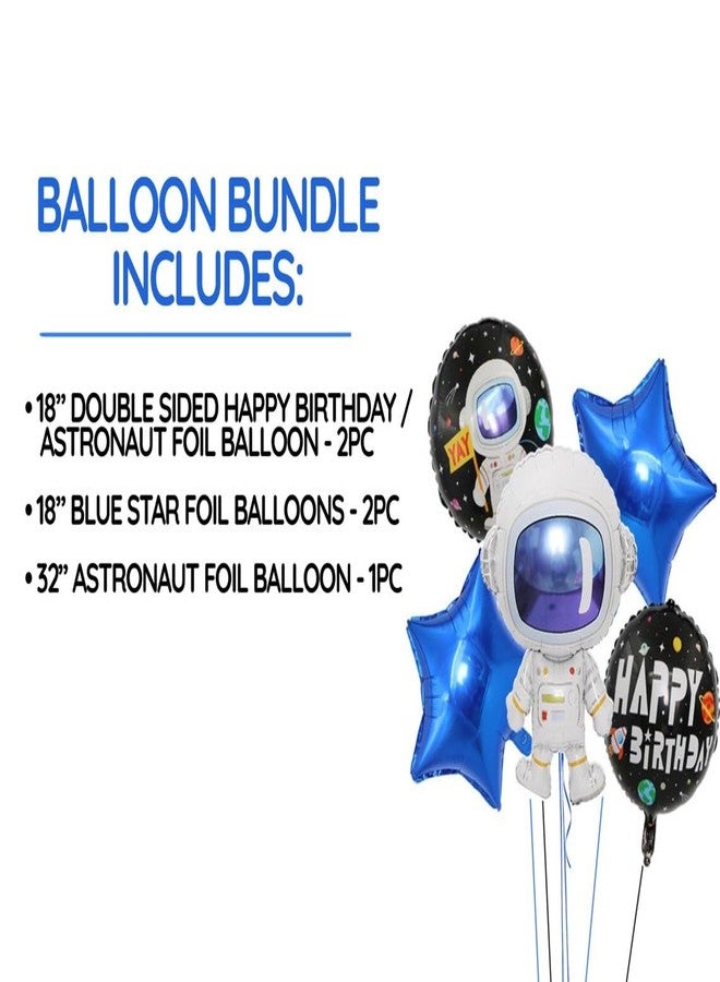 HK Balloons Space themed birthday decoration set with space themed printed balloons & foil balloons for kids birthday decortions (Space Themed Foil balloon set) - Image 2