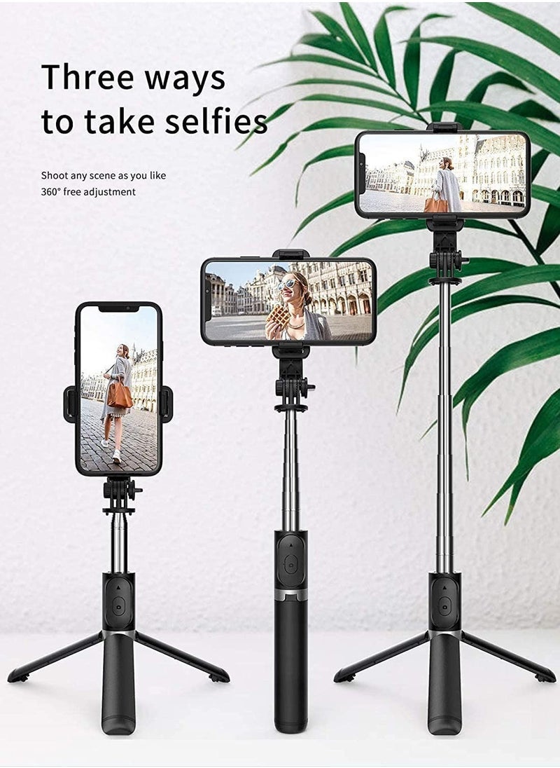 ELTRAZONE - Selfie Stick, TDOO Selfie Stick with Detachable Wireless Remote and Mini Tripod Stand Selfie Stick for GOPRO iPhone 13 12 11 pro Xs Max Xr X 8 7 6 Plus - Image 1