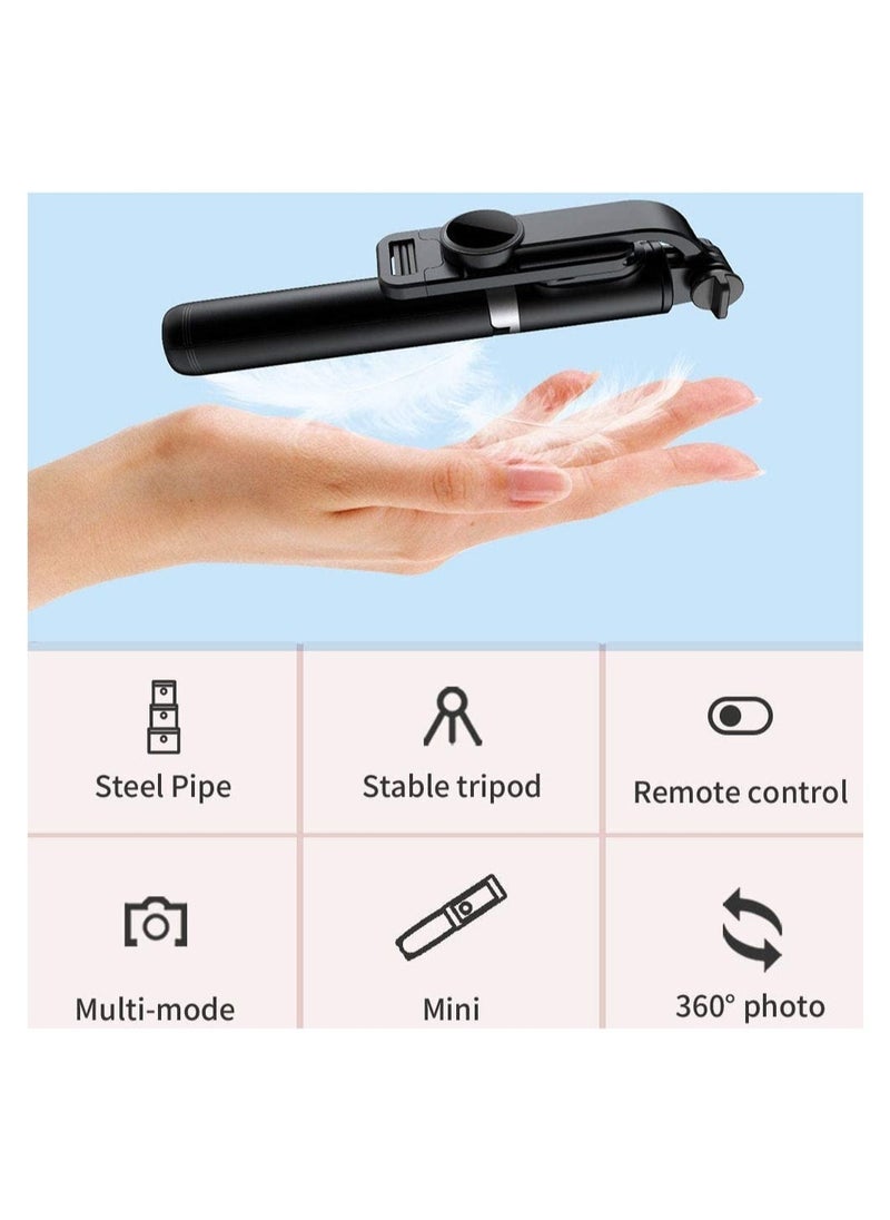 ELTRAZONE - Selfie Stick, TDOO Selfie Stick with Detachable Wireless Remote and Mini Tripod Stand Selfie Stick for GOPRO iPhone 13 12 11 pro Xs Max Xr X 8 7 6 Plus - Image 1