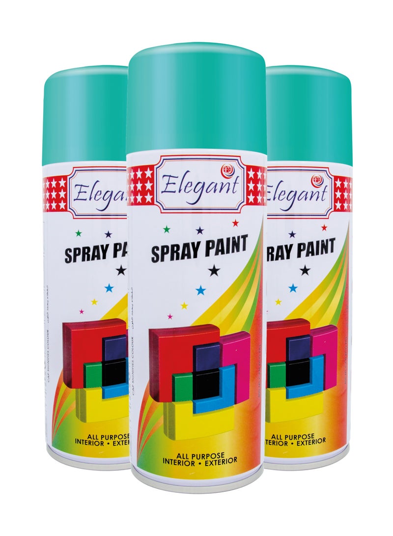 AFS Elegant 3 Piece Spray Paint Set Light Green 400ml - Image 1