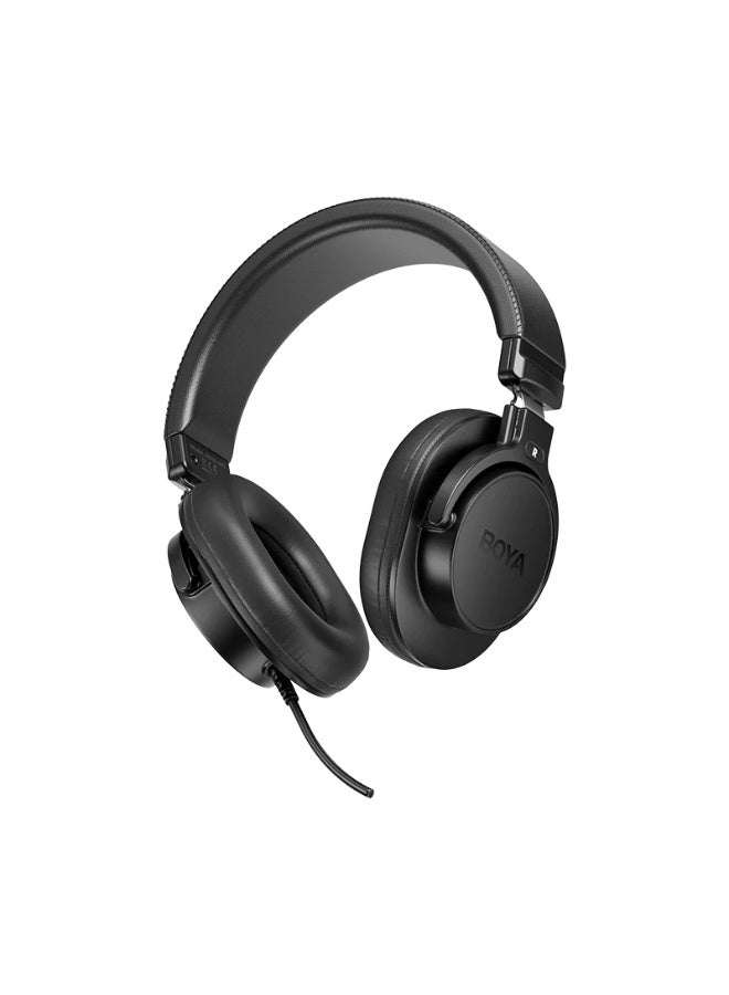 BOYA HP3 Professional Over-Ear Studio Monitoring Headphones for Podcast Recording, Music Production, Audio Mixing, Video Editing, Live Streaming, Content Creation, Wired Monitor Headphones with High-Fidelity Sound and Comfortable Ear Cushions - Image 3