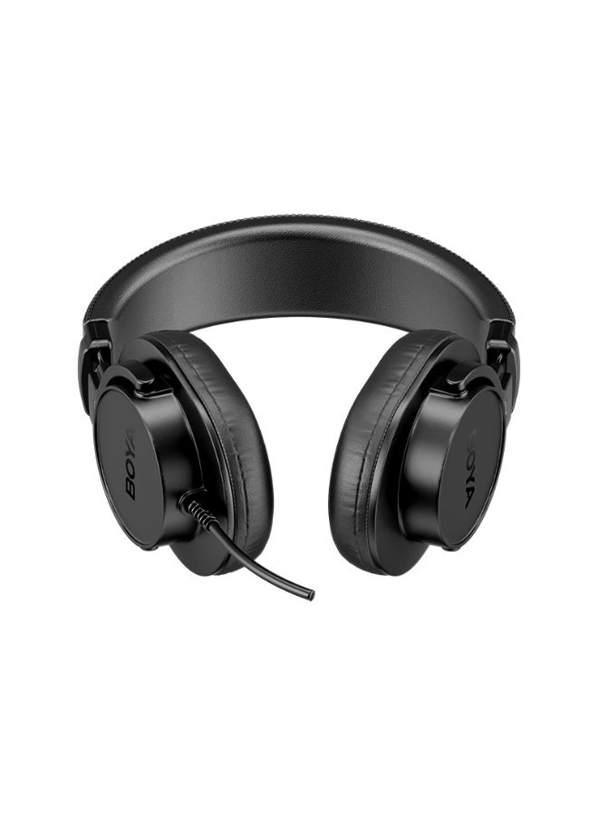 BOYA HP3 Professional Over-Ear Studio Monitoring Headphones for Podcast Recording, Music Production, Audio Mixing, Video Editing, Live Streaming, Content Creation, Wired Monitor Headphones with High-Fidelity Sound and Comfortable Ear Cushions - Image 4
