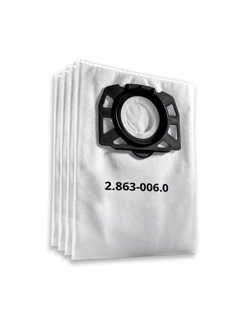 Home zone Vacuum Cleaner Fleece Filter Bag Pack 4 Pc