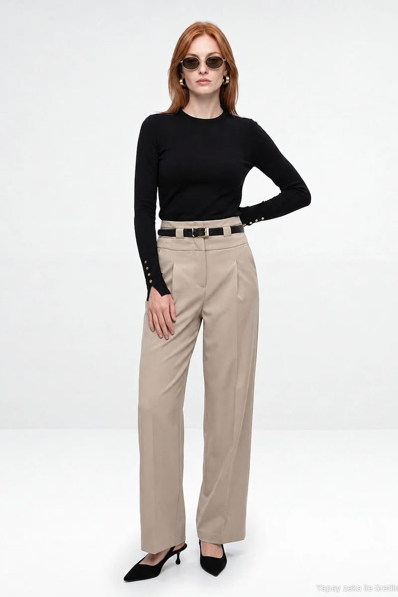 ديلفين DILVIN Straight-Leg Pants