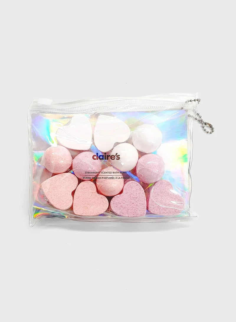 Claires Pink Multi Shaped Bath Bomb