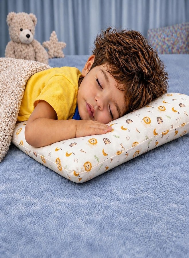 Ok Orka Kids ORKAKIDS Luxury Orthopedic Memory Foam Kids Pillow for 3–10 Years | 3D Ergonomic Neck Support | Pressure Relief | Anti-Flat Head | Ultra Soft Breathable Comfort Lion Cub Theme