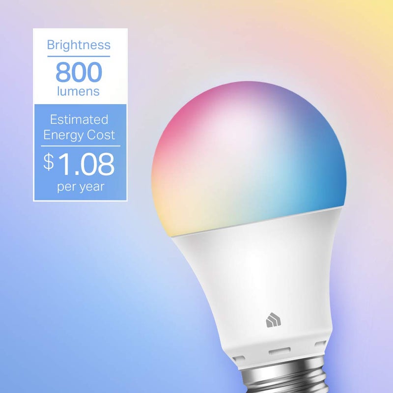 Kasa Smart Light Bulbs, Full Color Changing Dimmable Smart WiFi Bulbs Compatible with Alexa and Google Home, A19, 9W 800 Lumens,2.4Ghz only, No Hub Required, 4 Count (Pack of 1), Multicolor (KL125P4) - Image 2