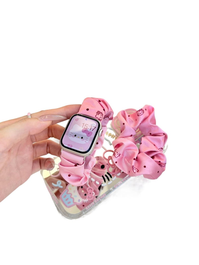 AD سوار ساعة ذكية متوافق مع Apple Watch بملاءمة قابلة للتعديل وحزام بديل للاستخدام اليومي باللون أحمر قابل للتعديل باللون الأحمر - Image 1