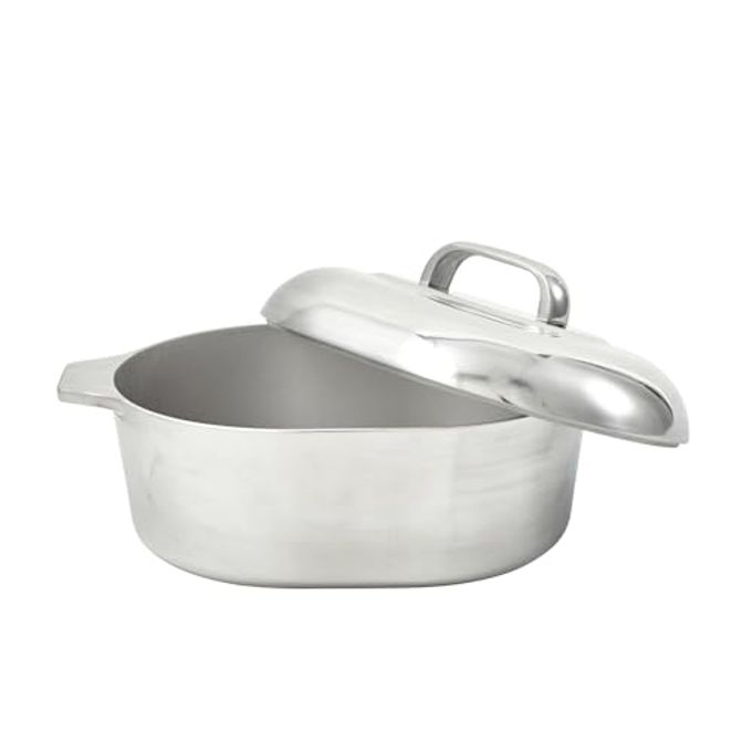 Imusa 11in H. Cajun Cast Aluminum Oval Roaster with Lid - Image 4