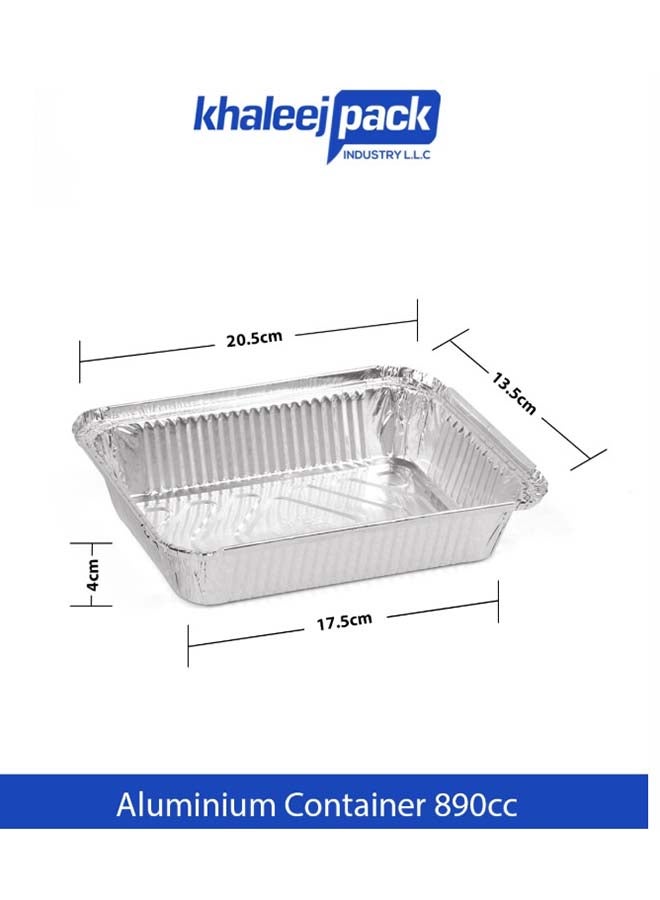 Khaleej Pack Aluminium container 890ml  Pack of 50 Pcs -Special Offer Combo Pack - 8389 - Image 2