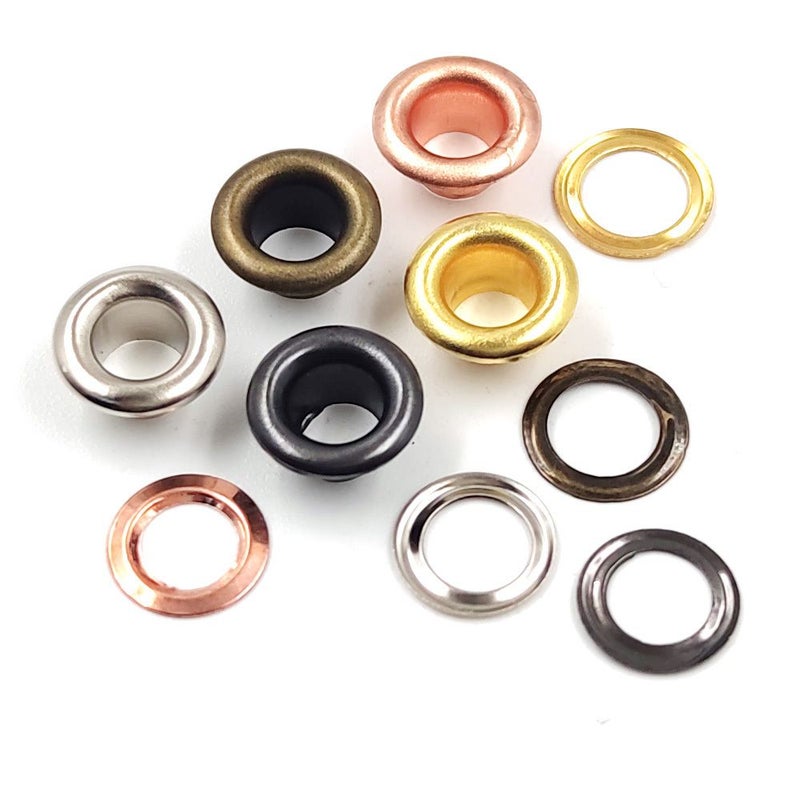 50 Pcs 6mm Rose Golden Metal Grommet Eyelets Hole Rings for DIY Leathercrafts Belt Repair Shoes Boots Clothing Hats Projects - Image 4