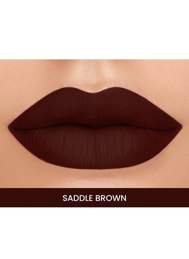 VERYMISS MATTE & SATIN LIPSTICK (SADDLE BROWN)  - Image 4