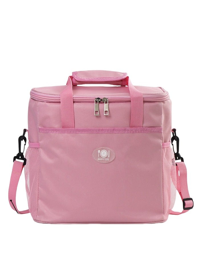 Jorunb Lunch Box Bag, Insulated Lunch Bag, Waterproof Lunch bags for Women, Man, Office, Work, School, Beach, Picnic, Fishing, Hiking, Travel, Thermal Leak-proof Cooler Tote Bag (Pink) - Image 1