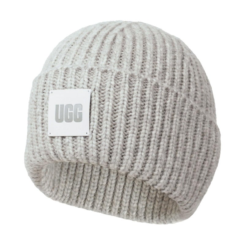 UGG Men's Chunky Rib Beanie, Light Grey, One Size - Image 1