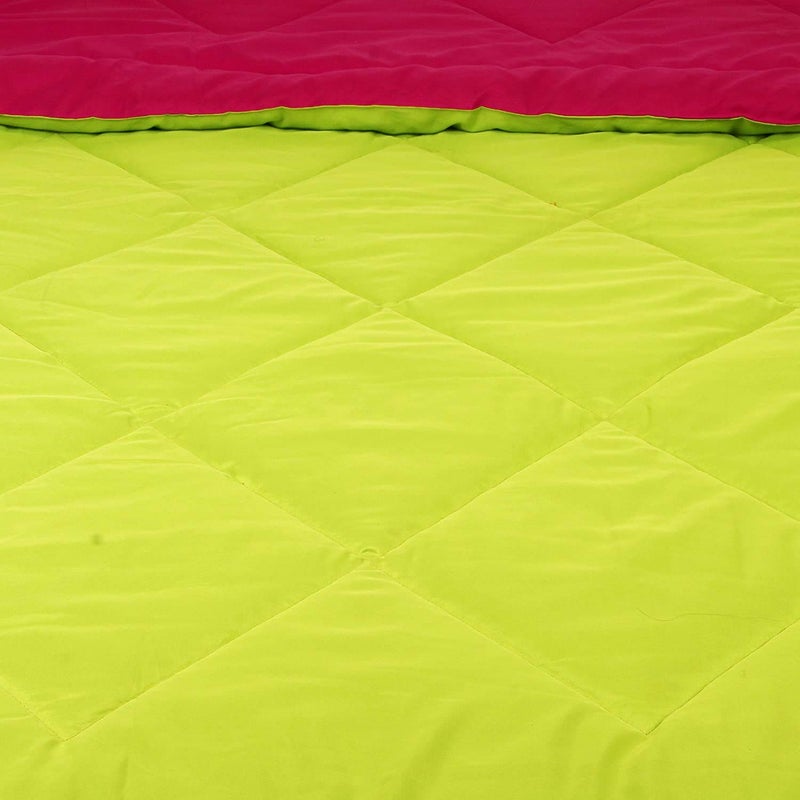 SVT SVT Microfiber 200TC Comforter Double Bed_Pink Green  - Image 3