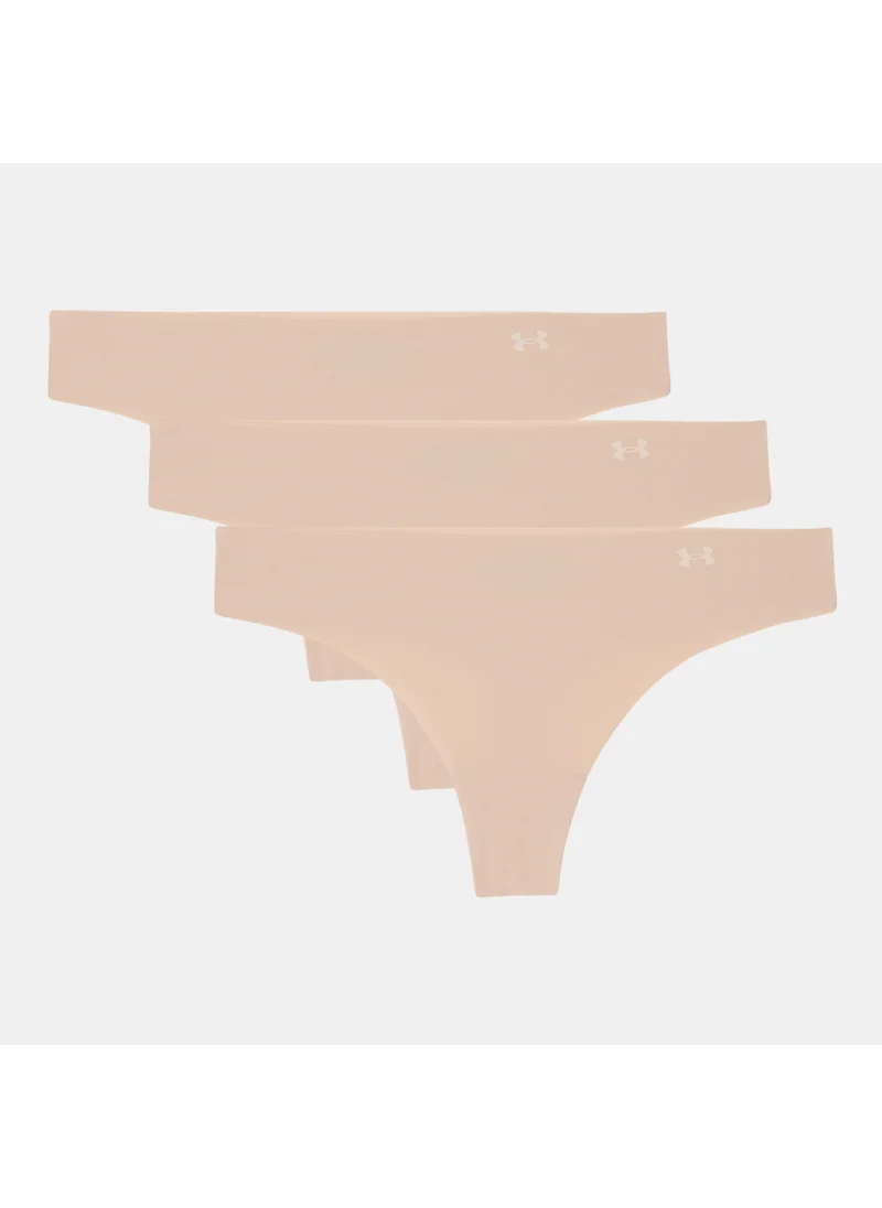 UNDER ARMOUR Women's UA Pure Stretch Thong Underwear (3 Pack)