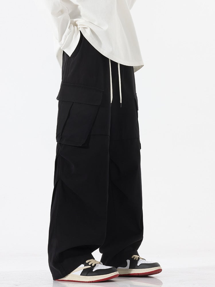 Overalls Men'S High-End Autumn Japanese Fashion Brand Double Pleated Loose Draped Straight Overalls For Men And Women - Image 4