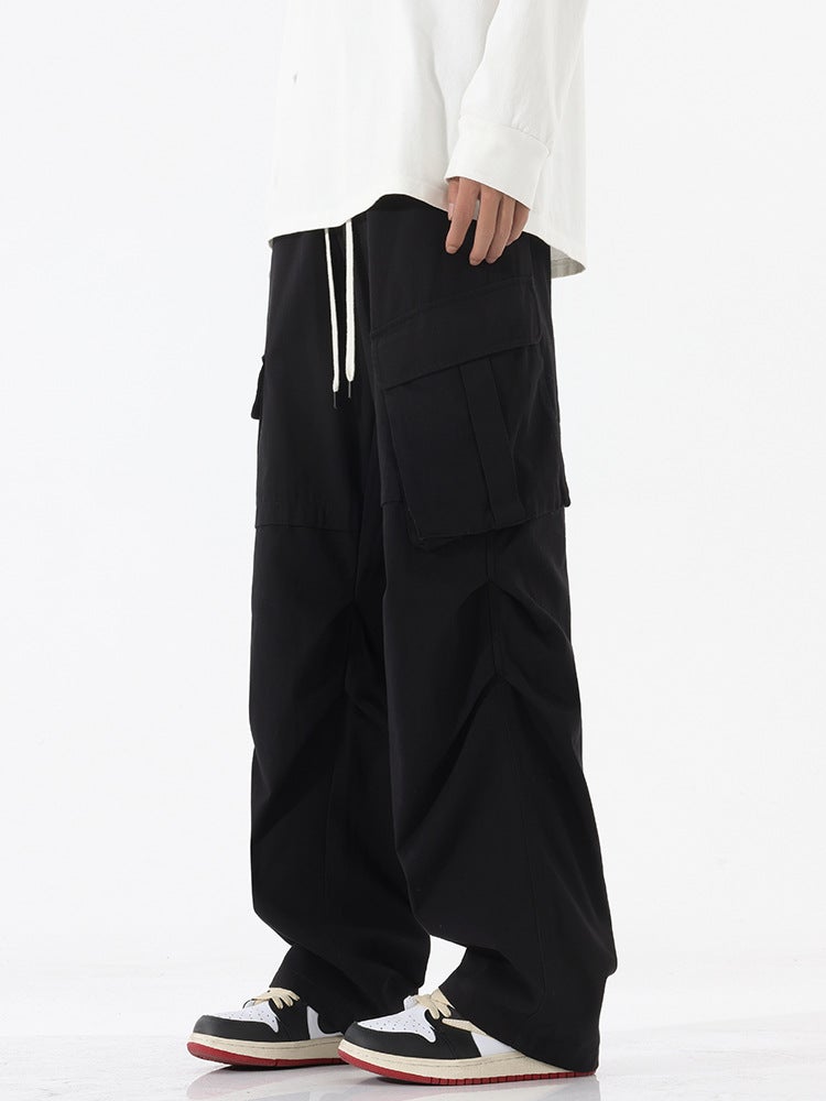 Overalls Men'S High-End Autumn Japanese Fashion Brand Double Pleated Loose Draped Straight Overalls For Men And Women - Image 5