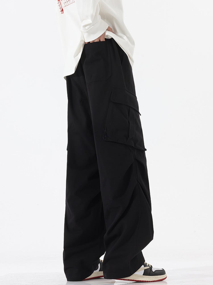 Overalls Men'S High-End Autumn Japanese Fashion Brand Double Pleated Loose Draped Straight Overalls For Men And Women - Image 3