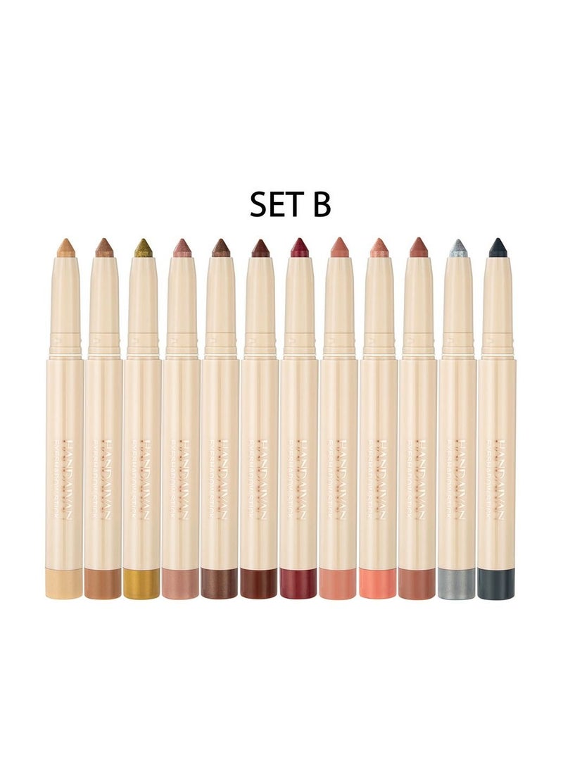 Handaiyan 12 Piece Cream Eyeshadow Stick  - Image 4