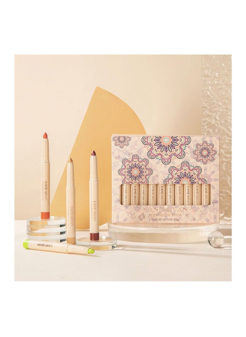 Handaiyan - 12 Piece Cream Eyeshadow Stick - Image 1