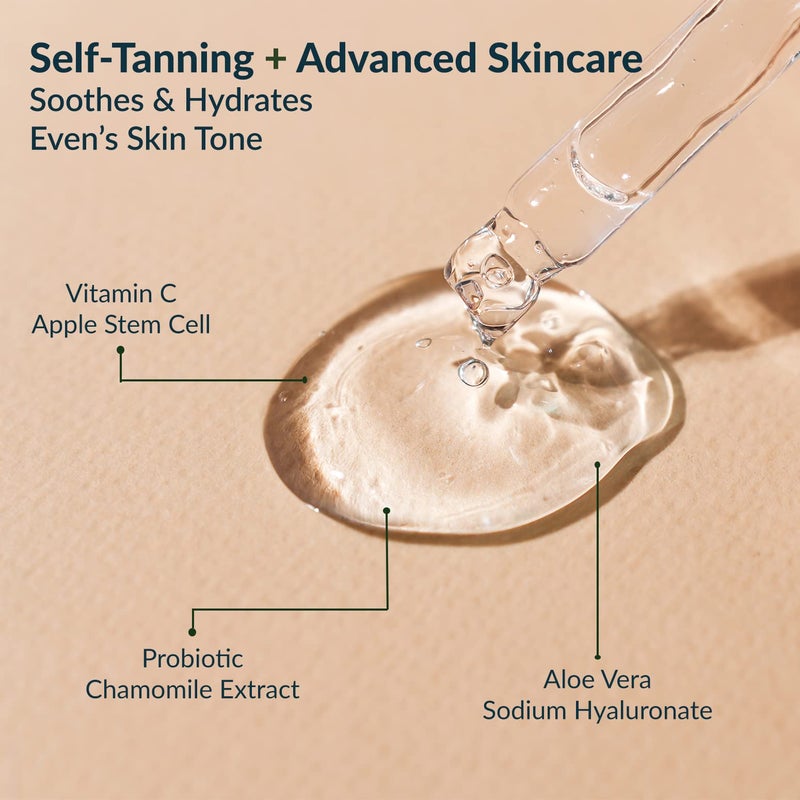 NAELI Self Tanner Drops & SPF 30 Face Moisturizer Bundle, Natural Anti-Aging Tanning Drops and Face Moisturizer with SPF 30 Set - Image 4