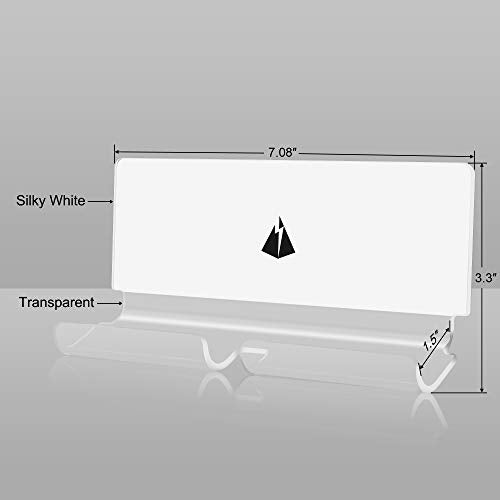 TXEsign Adhesive Wall Phone Tablet Holder Mount Stand for Tablet Smartphones eReader Wall Holder Mount (Silky White & Transparent) - Image 2