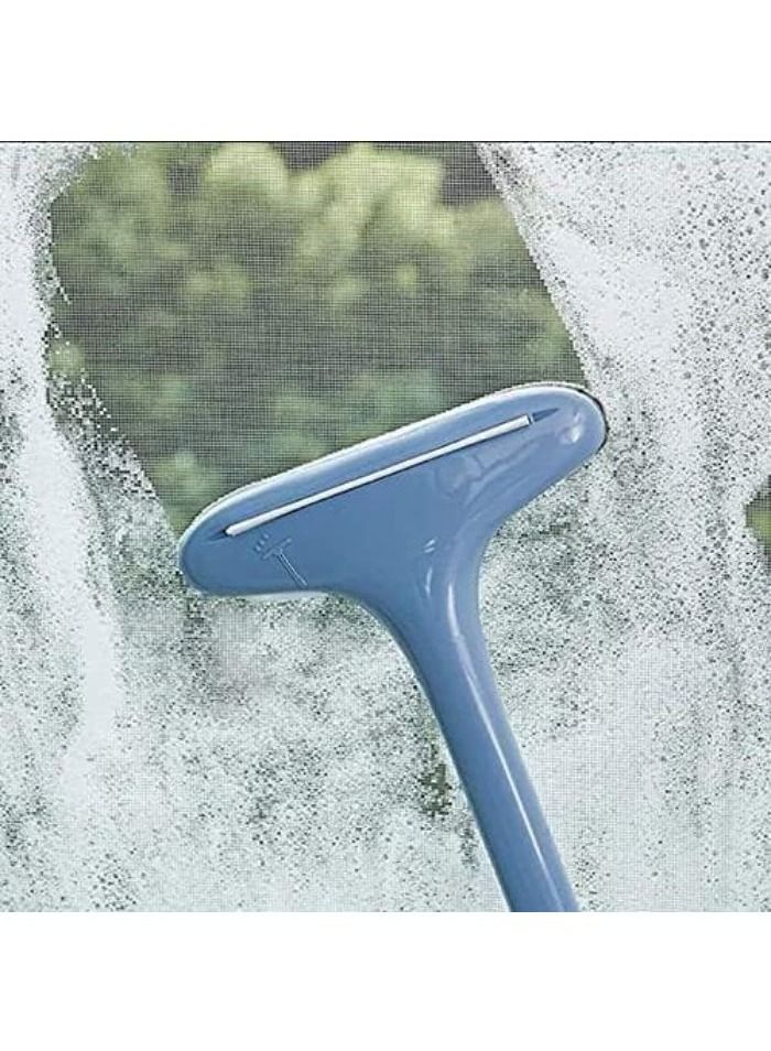 ممسحة ومنشفة 2 في 1 لتلميع الزجاج  - لون عشوائي - Image 1