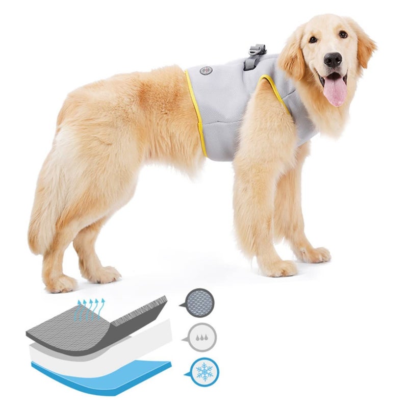 Summer Pet Cooling Harness Breathable Vest For Dogs Medium - Image 5