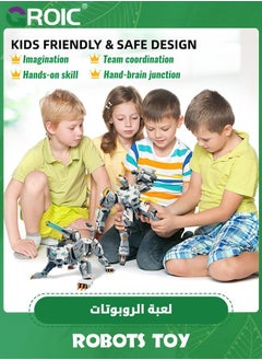 GROIC Animal Transforming Robot Toys,Tiger Action Figure for Kids Deformation Assembly Robot for Kids,Tiger Model,Collectible Action Figures,Manual Transformed into Toy  - Image 4
