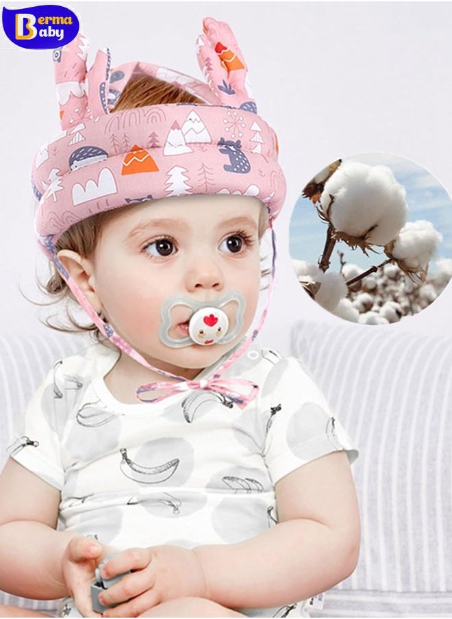 Berma Baby Baby Helmet for Crawling Walking Baby Head Protector - Head Protection for Infant Baby No Bumps and Soft Cushion Safety Headguard I Toddler Inflatable Helmets 1-2 Years Old, 6-12 Months  - Image 1